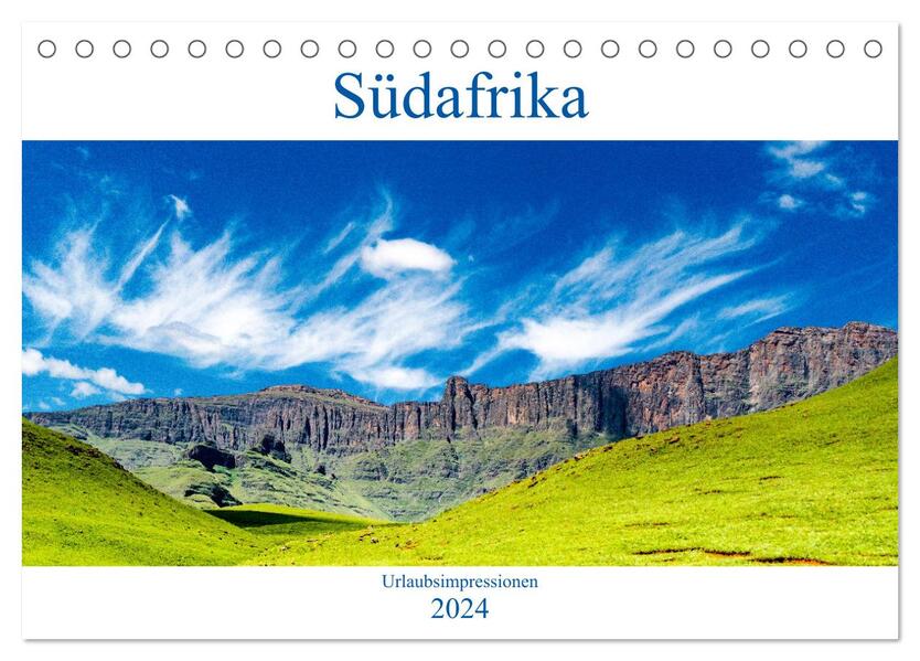Südafrika - Urlaubsimpressionen (Tischkalender 2024 DIN A5 quer) CALVENDO Monatskalender
