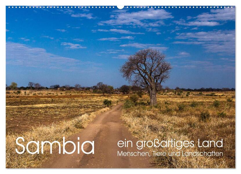 Sambia - ein großartiges Land (Wandkalender 2024 DIN A2 quer) CALVENDO Monatskalender