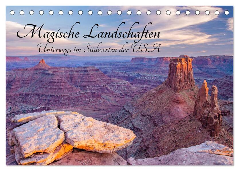 Magische Landschaften - Unterwegs im Südwesten der USA (Tischkalender 2024 DIN A5 quer) CALVENDO Monatskalender