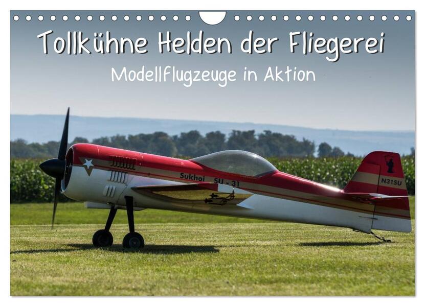 Tollkühne Helden der Fliegerei - Modellflugzeuge in Aktion (Wandkalender 2024 DIN A4 quer) CALVENDO Monatskalender