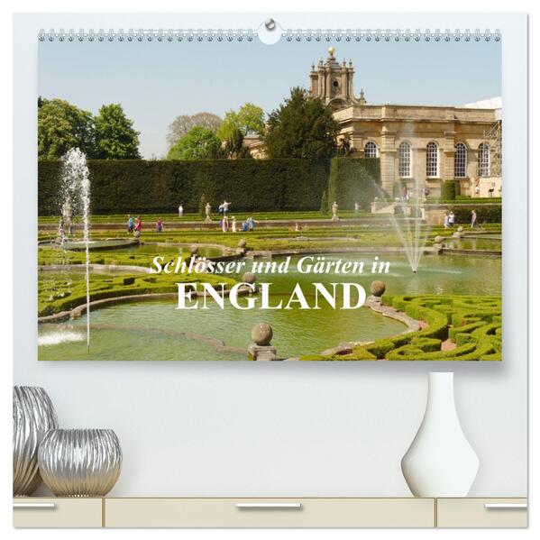 Schlösser und Gärten in England (hochwertiger Premium Wandkalender 2024 DIN A2 quer) Kunstdruck in Hochglanz