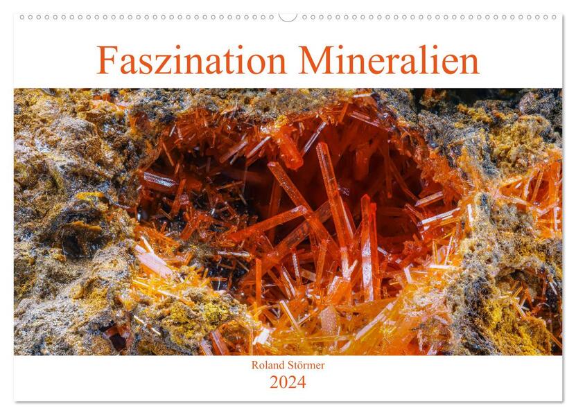 Faszination Mineralien (Wandkalender 2024 DIN A2 quer) CALVENDO Monatskalender