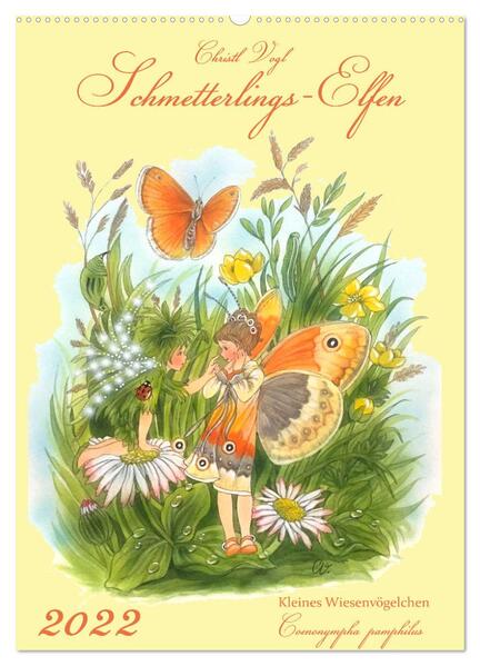 Schmetterlings-Elfen (Wandkalender 2024 DIN A2 hoch) CALVENDO Monatskalender