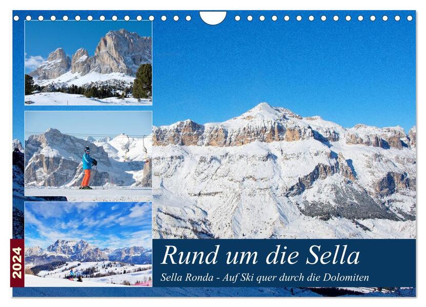 Sella Ronda (Wandkalender 2024 DIN A4 quer) CALVENDO Monatskalender