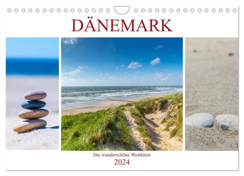 Dänemark - Die wunderschöne Westküste (Wandkalender 2024 DIN A4 quer) CALVENDO Monatskalender