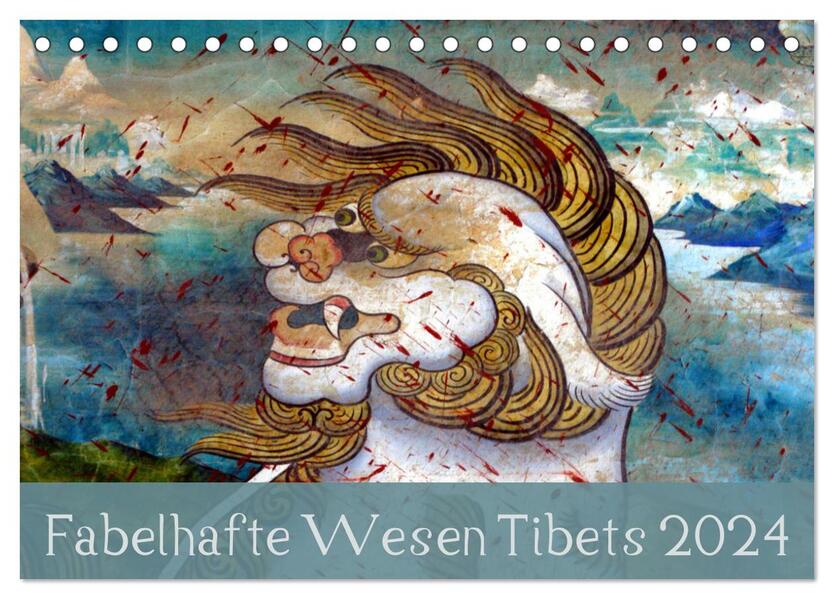 Fabelhafte Wesen Tibets 2024 (Tischkalender 2024 DIN A5 quer) CALVENDO Monatskalender