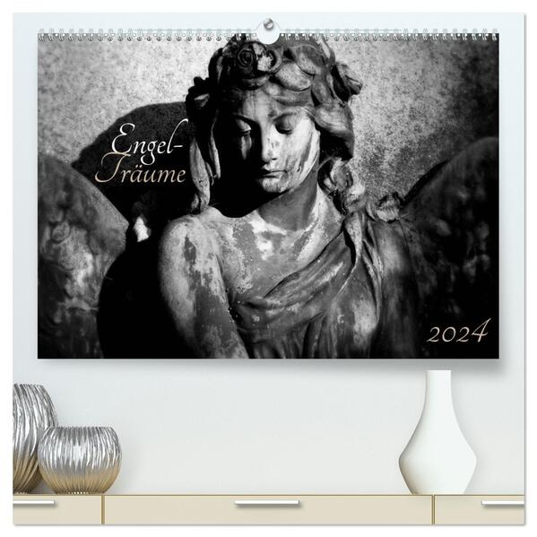 Engel-Träume (hochwertiger Premium Wandkalender 2024 DIN A2 quer) Kunstdruck in Hochglanz