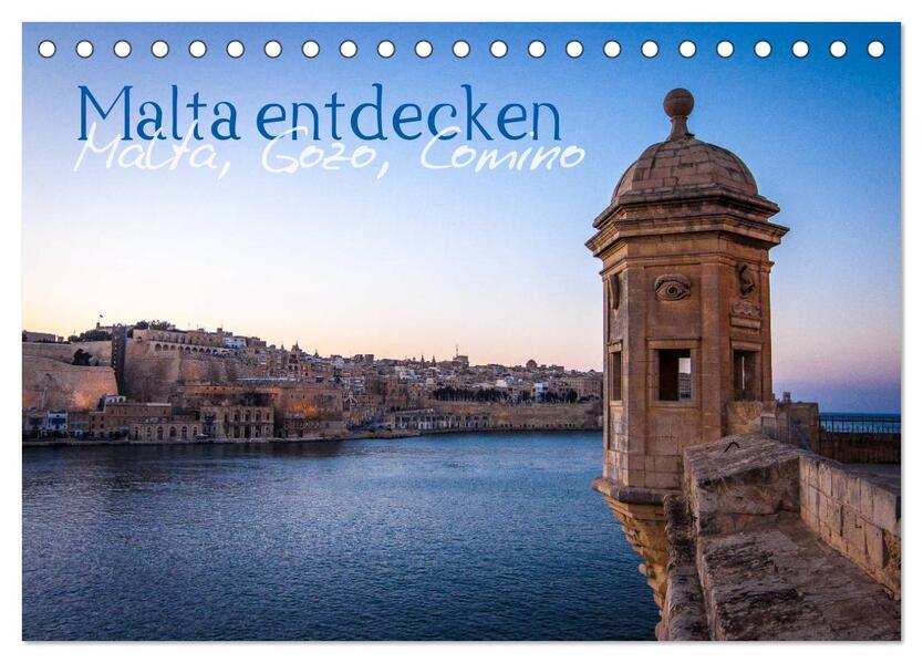 Malta entdecken Malta Gozo Comino (Tischkalender 2024 DIN A5 quer) CALVENDO Monatskalender