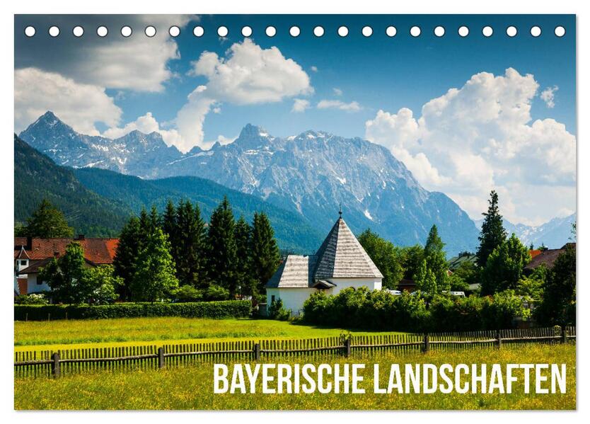 Bayerische Landschaften (Tischkalender 2024 DIN A5 quer) CALVENDO Monatskalender