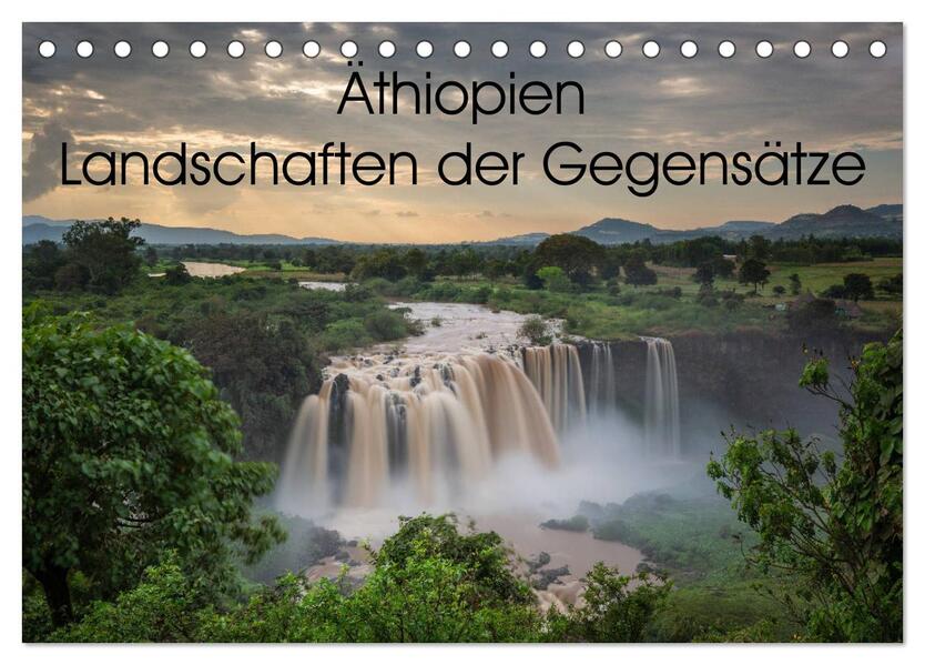 Äthiopien Landschaften der Gegensätze (Tischkalender 2024 DIN A5 quer) CALVENDO Monatskalender