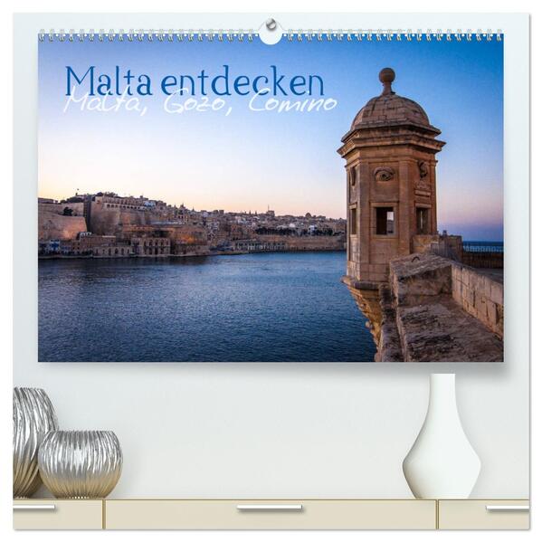 Malta entdecken Malta Gozo Comino (hochwertiger Premium Wandkalender 2024 DIN A2 quer) Kunstdruck in Hochglanz