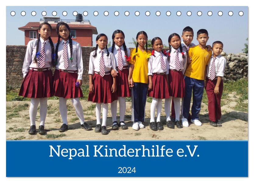 Kalender der Nepal Kinderhilfe e.V. (Tischkalender 2024 DIN A5 quer) CALVENDO Monatskalender