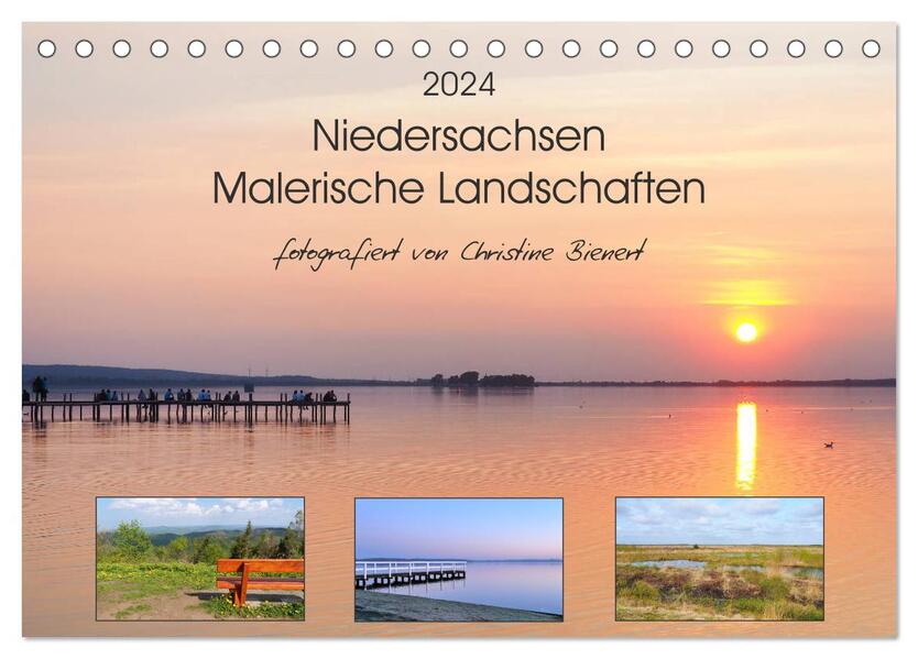Niedersachsen - Malerische Landschaften (Tischkalender 2024 DIN A5 quer) CALVENDO Monatskalender