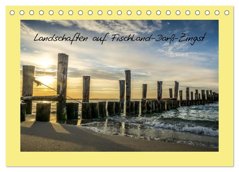 Landschaften auf Fischland-Darß-Zingst (Tischkalender 2024 DIN A5 quer) CALVENDO Monatskalender
