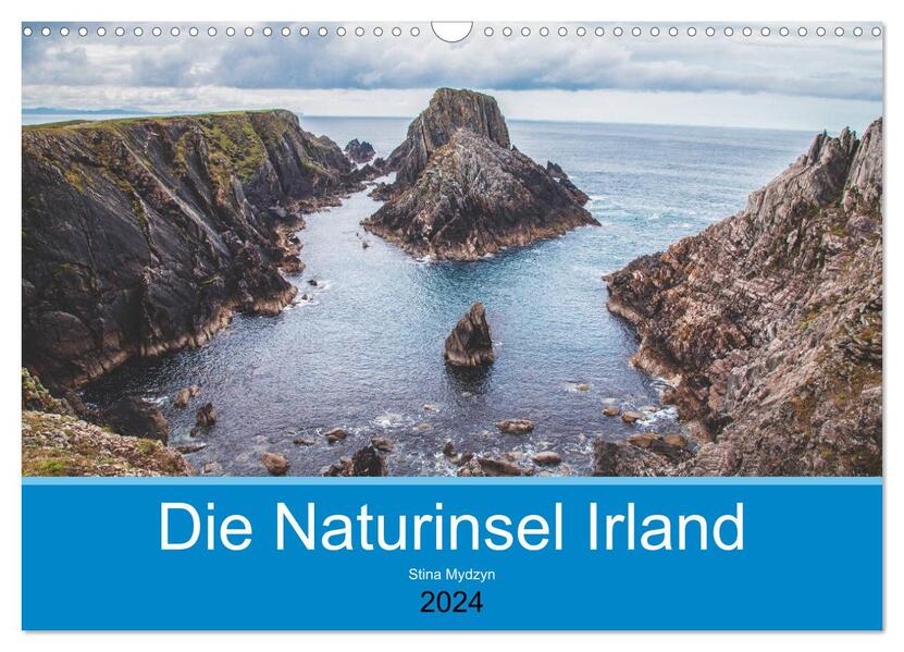 Die Naturinsel Irland (Wandkalender 2024 DIN A3 quer) CALVENDO Monatskalender