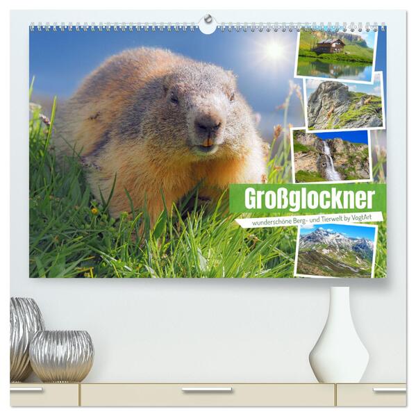 Großglockner wunderschöne Berg- und Tierwelt (hochwertiger Premium Wandkalender 2024 DIN A2 quer) Kunstdruck in Hochglanz