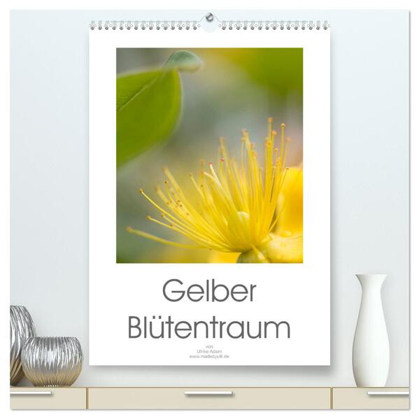 Gelber Blütentraum (hochwertiger Premium Wandkalender 2024 DIN A2 hoch) Kunstdruck in Hochglanz