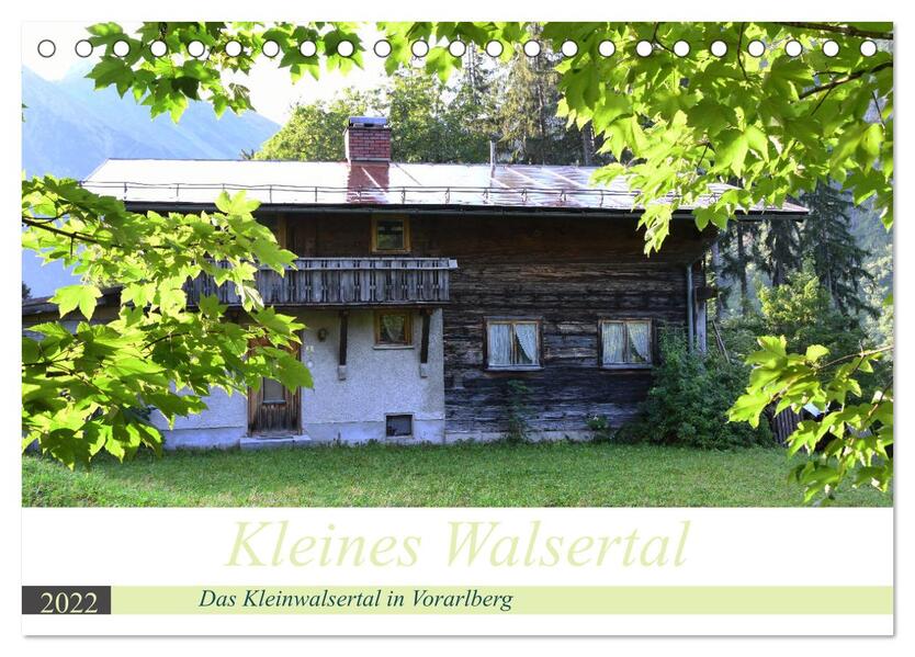 Kleines Walsertal - Das Kleinwalsertal in Vorarlberg (Tischkalender 2024 DIN A5 quer) CALVENDO Monatskalender