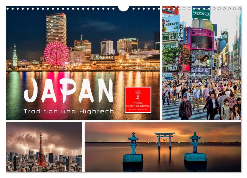 Japan - Tradition und Hightech (Wandkalender 2024 DIN A3 quer) CALVENDO Monatskalender