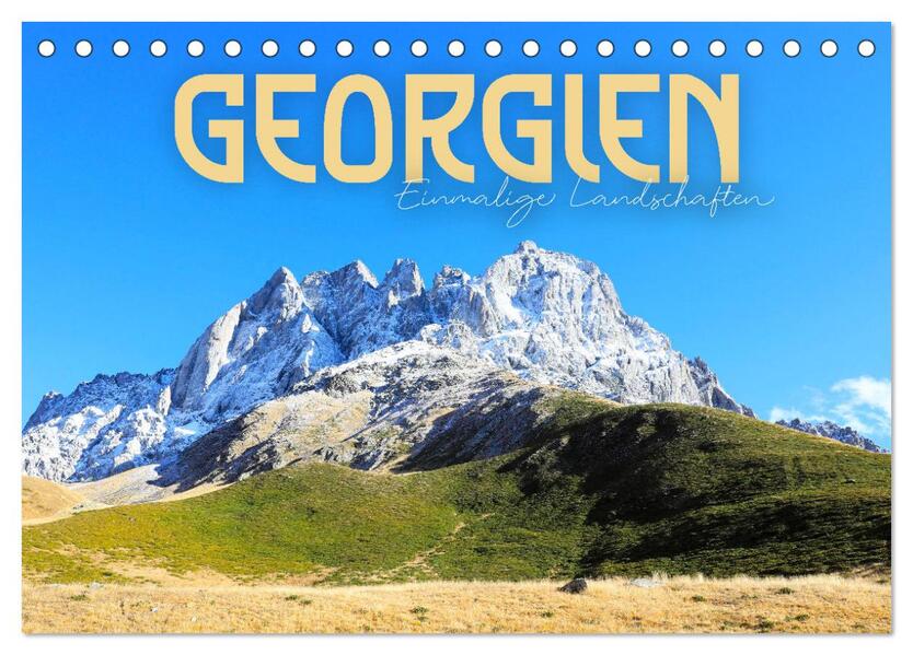 Georgien - Einmalige Landschaften (Tischkalender 2024 DIN A5 quer) CALVENDO Monatskalender