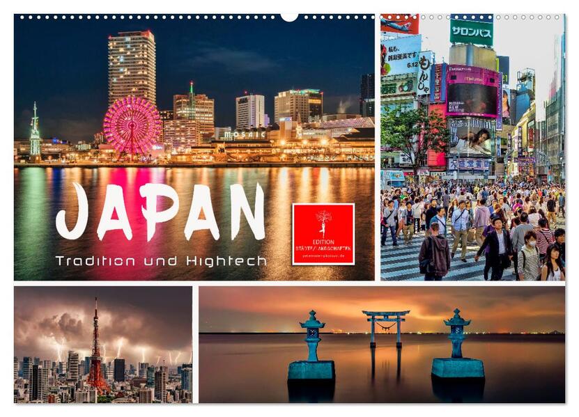 Japan - Tradition und Hightech (Wandkalender 2024 DIN A2 quer) CALVENDO Monatskalender