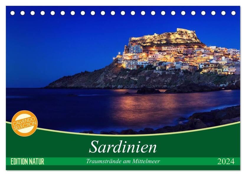 Sardinien - Traumstrände am Mittelmeer (Tischkalender 2024 DIN A5 quer) CALVENDO Monatskalender