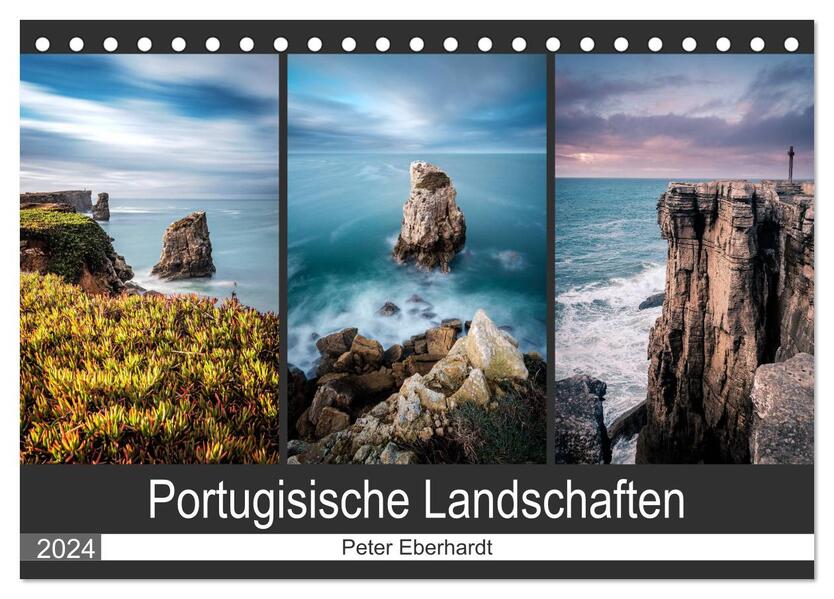 Portugisische Landschaften (Tischkalender 2024 DIN A5 quer) CALVENDO Monatskalender