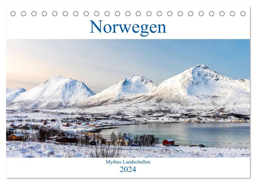 Norwegen - Mythos Landschaften (Tischkalender 2024 DIN A5 quer) CALVENDO Monatskalender