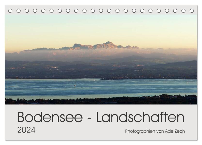 Bodensee - Landschaften (Tischkalender 2024 DIN A5 quer) CALVENDO Monatskalender