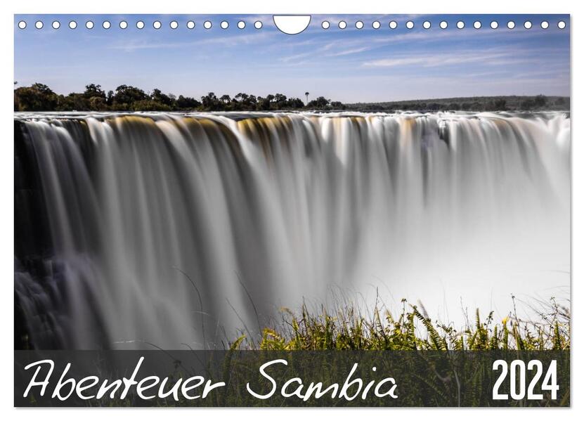 Abenteuer Sambia (Wandkalender 2024 DIN A4 quer) CALVENDO Monatskalender
