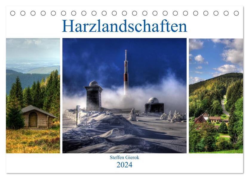 Harz Landschaften (Tischkalender 2024 DIN A5 quer) CALVENDO Monatskalender