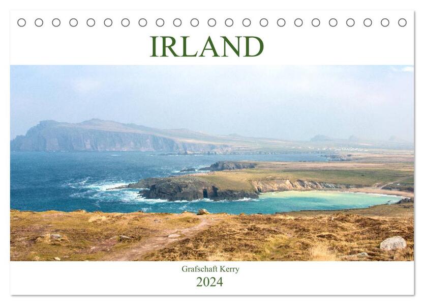 Irland - Grafschaft Kerry (Tischkalender 2024 DIN A5 quer) CALVENDO Monatskalender