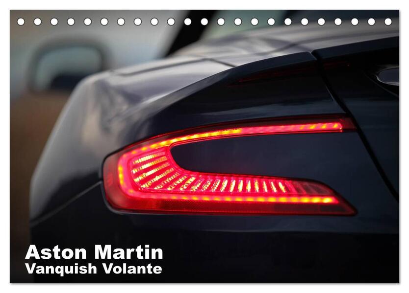 Aston Martin Vanquish Volante (Tischkalender 2024 DIN A5 quer) CALVENDO Monatskalender