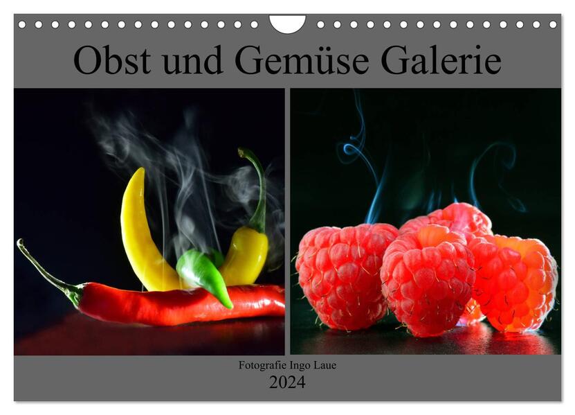 Obst und Gemüse Galerie (Wandkalender 2024 DIN A4 quer) CALVENDO Monatskalender