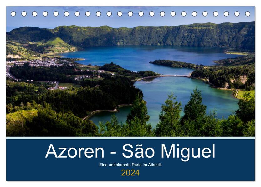 Azoren - São Miguel (Tischkalender 2024 DIN A5 quer) CALVENDO Monatskalender