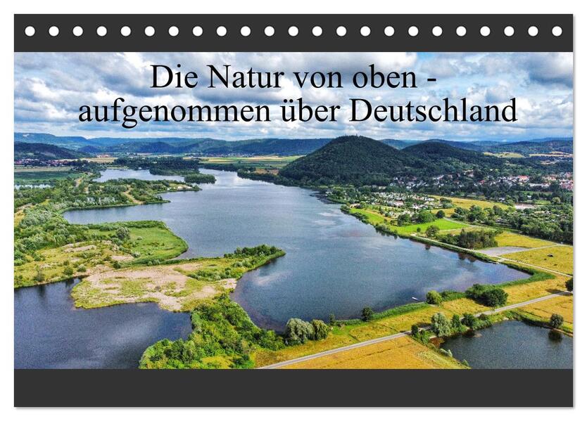 Die Natur von oben - aufgenommen über Deutschland (Tischkalender 2024 DIN A5 quer) CALVENDO Monatskalender