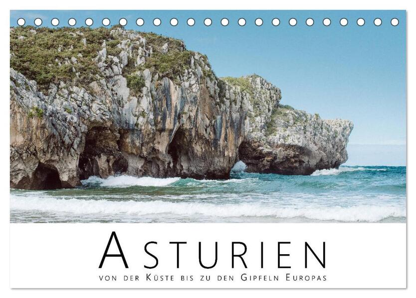 Asturien - Von der Küste bis zu den Gipfeln Europas (Tischkalender 2024 DIN A5 quer) CALVENDO Monatskalender
