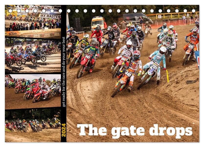 The gate drops - get ready for the race and do your your best (Tischkalender 2024 DIN A5 quer) CALVENDO Monatskalender