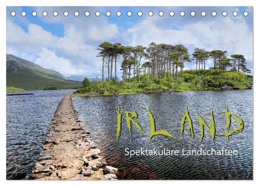 Irland - spektakuläre Landschaften (Tischkalender 2024 DIN A5 quer) CALVENDO Monatskalender