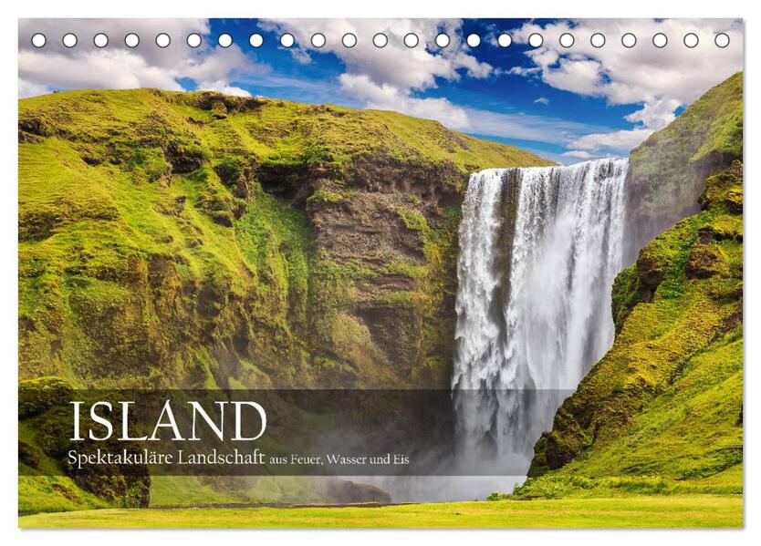 Island - Spektakuläre Landschaft aus Feuer Wasser und Eis (Tischkalender 2024 DIN A5 quer) CALVENDO Monatskalender - Patrick Rosyk
