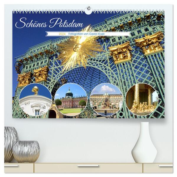 Schönes Potsdam (hochwertiger Premium Wandkalender 2024 DIN A2 quer) Kunstdruck in Hochglanz
