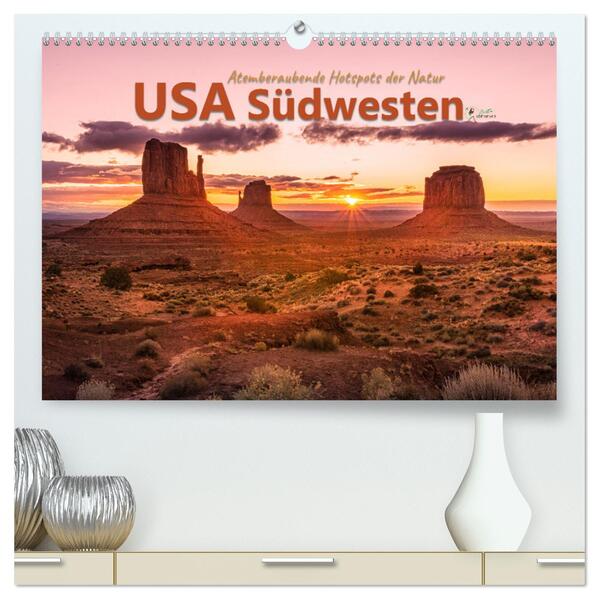 USA Südwesten - Atemberaubende Hotspots der Natur (hochwertiger Premium Wandkalender 2024 DIN A2 quer) Kunstdruck in Hochglanz