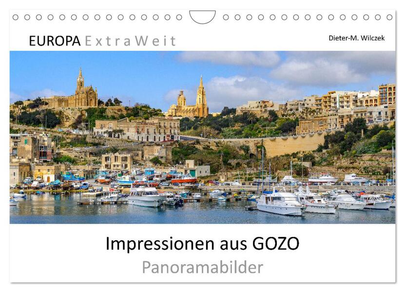 Impressionen aus GOZO - Panoramabilder (Wandkalender 2024 DIN A4 quer) CALVENDO Monatskalender