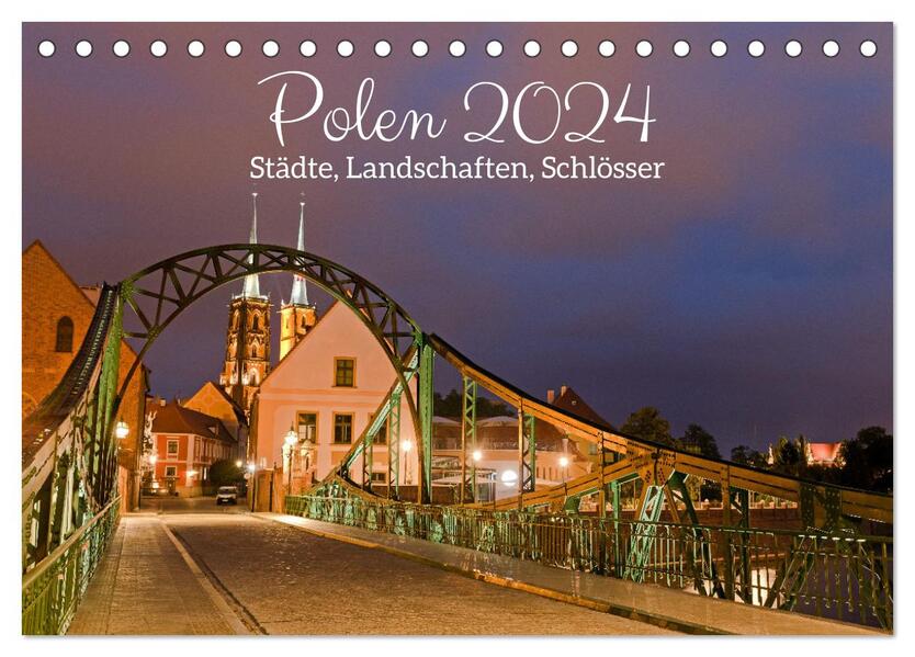 Polen - Städte Landschaften Schlösser (Tischkalender 2024 DIN A5 quer) CALVENDO Monatskalender