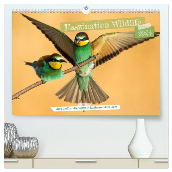 Faszination Wildlife (hochwertiger Premium Wandkalender 2024 DIN A2 quer) Kunstdruck in Hochglanz