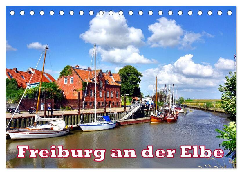 Freiburg an der Elbe (Tischkalender 2024 DIN A5 quer) CALVENDO Monatskalender