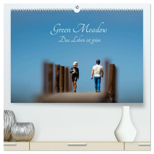 Green Meadow - Das Leben ist grün (hochwertiger Premium Wandkalender 2024 DIN A2 quer) Kunstdruck in Hochglanz