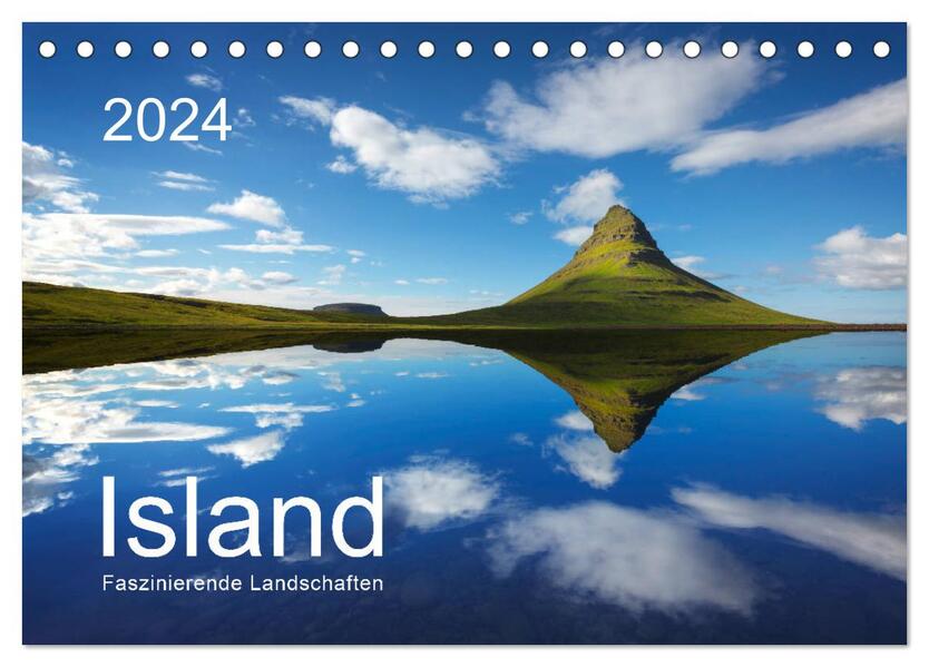 ISLAND 2024 - Faszinierende Landschaften (Tischkalender 2024 DIN A5 quer) CALVENDO Monatskalender