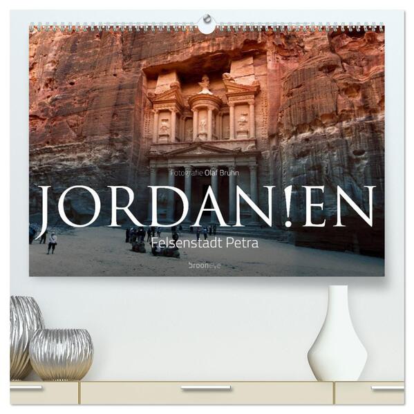 Jordanien Felsenstadt Petra (hochwertiger Premium Wandkalender 2024 DIN A2 quer) Kunstdruck in Hochglanz