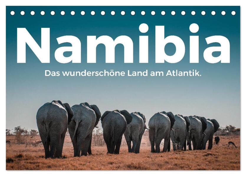 Namibia - Das wunderschöne Land am Atlantik. (Tischkalender 2024 DIN A5 quer) CALVENDO Monatskalender